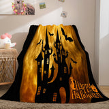 Laden Sie das Bild in den Galerie-Viewer, Halloween-Party-Dekoration, Flanell-Fleece-Decke, Nickerchen-Decke