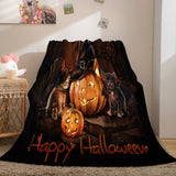 Laden Sie das Bild in den Galerie-Viewer, Halloween-Party-Dekoration, Flanell-Fleece-Decke, Nickerchen-Decke