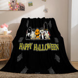 Laden Sie das Bild in den Galerie-Viewer, Halloween-Party-Dekoration, Flanell-Fleece-Decke, Nickerchen-Decke