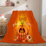 Laden Sie das Bild in den Galerie-Viewer, Halloween-Party-Dekoration, Flanell-Fleece-Decke, Nickerchen-Decke