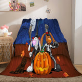 Laden Sie das Bild in den Galerie-Viewer, Halloween-Party-Dekoration, Flanell-Fleece-Decke, Nickerchen-Decke