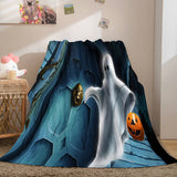 Laden Sie das Bild in den Galerie-Viewer, Halloween-Party-Dekoration, Flanell-Fleece-Decke, Nickerchen-Decke