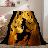 Laden Sie das Bild in den Galerie-Viewer, Halloween-Party-Dekoration, Flanell-Fleece-Decke, Nickerchen-Decke