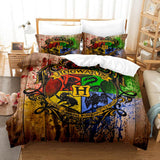 Laden Sie das Bild in den Galerie-Viewer, Harry Potter UK Bettwäsche-Set Bettbezug-Bett-Sets