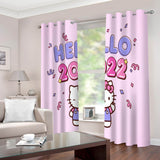 Laden Sie das Bild in den Galerie-Viewer, Hello Kitty 2022 Vorhänge Verdunkelungsvorhänge für die Raumdekoration