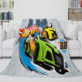 Laden Sie das Bild in den Galerie-Viewer, Hot Wheels Decke, Flanell-Fleece-Decke, Steppdecke, Nickerchen, Bettdecke