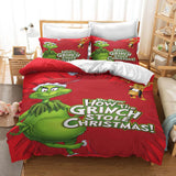 Laden Sie das Bild in den Galerie-Viewer, Wie der Grinch Weihnachts-Bettwäsche-Set Bettbezug gestohlen hat
