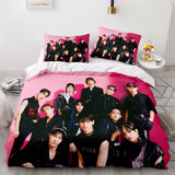 Laden Sie das Bild in den Galerie-Viewer, JYP Stray Kids Cosplay Bettwäsche-Set Quilt Bettbezüge Bettwäsche-Sets