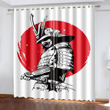 Laden Sie das Bild in den Galerie-Viewer, Japanische Bushido-Vorhänge, verdunkelnde Fenstervorhänge für die Raumdekoration