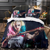 Laden Sie das Bild in den Galerie-Viewer, Suicide Squad Harley Quinn Deadpool Bettwäsche-Set Quilt Bettbezug-Sets