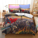 Laden Sie das Bild in den Galerie-Viewer, Justice League Batman Superman Cosplay Bettwäsche-Set Bettbezug Bett-Sets