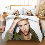 Laden Sie das Bild in den Galerie-Viewer, Justin Bieber Cosplay Bettwäsche-Set Quilt Bettbezüge Bettwäsche-Sets