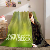 Laden Sie das Bild in den Galerie-Viewer, Justin Bieber Flanell-Fleece-Überwurfdecke, Cosplay-Steppdecke, Nickerchen-Decke