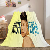 Laden Sie das Bild in den Galerie-Viewer, Justin Bieber Flanell-Fleece-Überwurfdecke, Steppdecke, Nickerchen-Decke