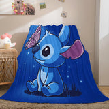 Laden Sie das Bild in den Galerie-Viewer, Lilo und Stitch Flanell-Fleecedecke