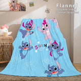 Laden Sie das Bild in den Galerie-Viewer, Lilo und Stitch Flanell-Fleecedecke