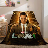 Laden Sie das Bild in den Galerie-Viewer, Loki Cosplay Flanell-Fleece-Überwurf-Decke, Nickerchen-Steppdecke