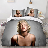 Laden Sie das Bild in den Galerie-Viewer, Marilyn Monroe Cosplay UK Bettwäsche-Set Quilt Bettbezüge Bett-Sets