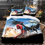 Laden Sie das Bild in den Galerie-Viewer, Marvel Spiderman Cosplay UK Bettwäsche-Set Quilt Bettbezüge Bett-Sets