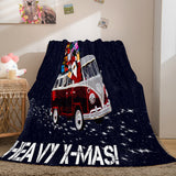 Laden Sie das Bild in den Galerie-Viewer, Merry Christmas Blanket Flanell Fleece Throw Quilt Wrap Nap Blanket