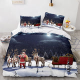 Laden Sie das Bild in den Galerie-Viewer, Merry Christmas Cosplay UK Bettwäsche-Set Quilt Bettbezüge Bett-Sets