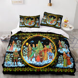 Laden Sie das Bild in den Galerie-Viewer, Merry Christmas Cosplay UK Bettwäsche-Set Quilt Bettbezüge Bett-Sets