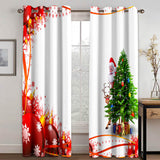 Laden Sie das Bild in den Galerie-Viewer, Merry Christmas Vorhänge Blackout Window Treatments Vorhänge für Raumdekoration