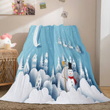 Laden Sie das Bild in den Galerie-Viewer, Frohe Weihnachten Flanell-Fleece-Decke Quilt Dunelm Bettwäsche Decke