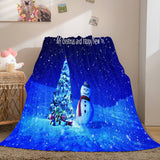 Laden Sie das Bild in den Galerie-Viewer, Frohe Weihnachten Flanell-Fleece-Decke Quilt Dunelm Bettwäsche Decke
