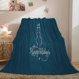 Laden Sie das Bild in den Galerie-Viewer, Frohe Weihnachten Flanell-Fleece-Decke Quilt Dunelm Bettwäsche Decke
