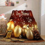 Laden Sie das Bild in den Galerie-Viewer, Merry Christmas Flanell Fleece Blanket Wrap Nap Dunelm Bettwäsche Decke