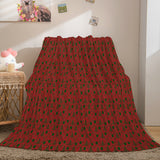 Laden Sie das Bild in den Galerie-Viewer, Merry Christmas Flanell Fleece Blanket Wrap Nap Quilt Dunelm Bettwäsche