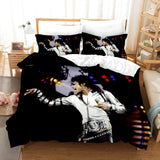 Laden Sie das Bild in den Galerie-Viewer, Michael Jackson Cosplay Bettwäsche-Set Quilt Bettbezüge Bett-Sets