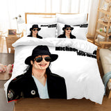 Laden Sie das Bild in den Galerie-Viewer, Michael Jackson Cosplay Bettwäsche-Set Quilt Bettbezüge Bett-Sets