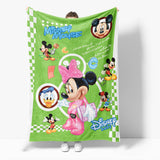 Laden Sie das Bild in den Galerie-Viewer, Mickey Minnie Mouse Cosplay Decke Flanell-Fleece-Steppdecke