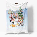 Laden Sie das Bild in den Galerie-Viewer, Mickey Minnie Mouse Cosplay Flanell-Fleece-Decke Quilt Wickeldecken