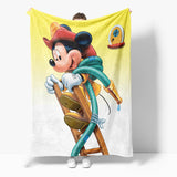 Laden Sie das Bild in den Galerie-Viewer, Mickey Minnie Mouse Cosplay Flanell-Fleece-Decke Quilt Wickeldecken