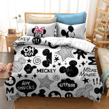 Laden Sie das Bild in den Galerie-Viewer, Mickey Mouse Cosplay Kinder Bettwäsche Set UK Bettbezug Bettwäsche Sets