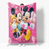 Laden Sie das Bild in den Galerie-Viewer, Mickey Mouse Minnie Mouse Cosplay Flanell-Fleece-Decke Steppdecke