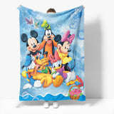 Laden Sie das Bild in den Galerie-Viewer, Mickey Mouse Minnie Mouse Flanell-Fleece-Decke Überwurf Cosplay-Decke