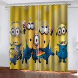 Laden Sie das Bild in den Galerie-Viewer, Minions Vorhänge Cosplay Blackout Fenstervorhänge Raumdekoration