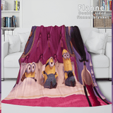 Laden Sie das Bild in den Galerie-Viewer, Minions Flanell-Fleece-Decke, Überwurf, Cosplay-Bettwäsche, Steppdecke