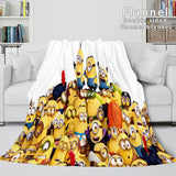 Laden Sie das Bild in den Galerie-Viewer, Minions Flanell-Fleece-Decke, Überwurf, Cosplay-Bettwäsche, Steppdecken