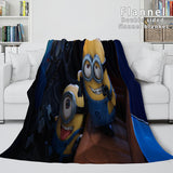 Laden Sie das Bild in den Galerie-Viewer, Minions Flanell-Fleece-Decke, Überwurf, Cosplay-Bettwäsche, Steppdecken