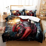 Laden Sie das Bild in den Galerie-Viewer, Film Deadpool 2 Cosplay Bettwäsche-Set Quilt Bettbezug Bettwäsche-Sets