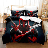 Laden Sie das Bild in den Galerie-Viewer, Film Deadpool 2 Cosplay Bettwäsche-Set Quilt Bettbezug Bettwäsche-Sets