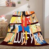 Laden Sie das Bild in den Galerie-Viewer, ONE PIECE Cosplay Flanell-Fleece-Überwurfdecke Wrap Nap Quilt Decken