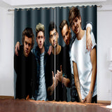 Laden Sie das Bild in den Galerie-Viewer, One Direction-Vorhänge, verdunkelnde Fenstervorhänge für die Raumdekoration