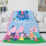 Laden Sie das Bild in den Galerie-Viewer, Peppa Pig Flanell-Fleece-Decke, Überwurf, Cosplay-Decke, Raumdekoration