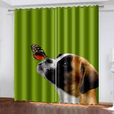 Laden Sie das Bild in den Galerie-Viewer, Vorhänge für Haustiere, Hunde, Verdunkelung, Fensterbehandlungen, Vorhänge für die Raumdekoration